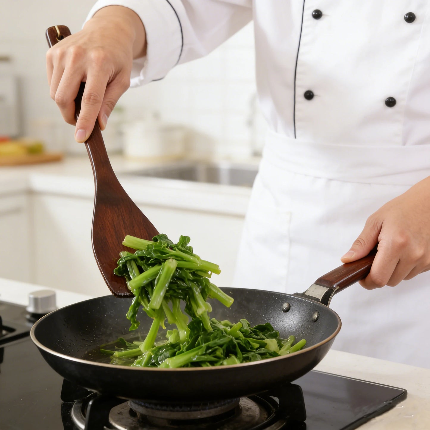 Wooden Spatula for Nonstick Pans – Heat-Resistant, Scratch-Free Cooking Turner