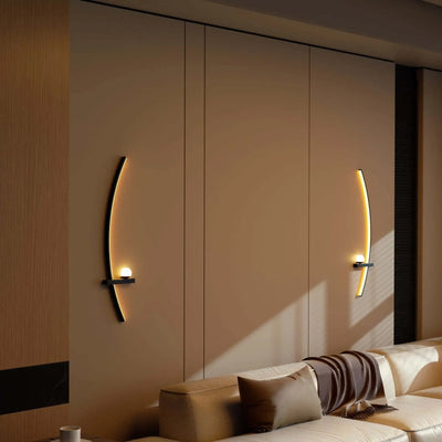 Lunara Arc LED Wall Sconces Warm Glow