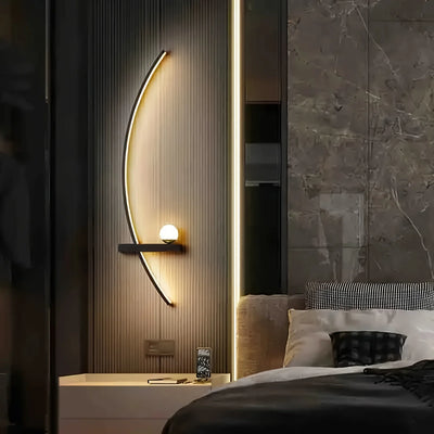 Lunara Arc LED Wall Sconces Warm Glow