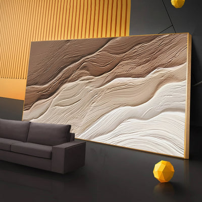 Aveline Wave Canvas Wall Art | Calming Scale, Easy Styling, Neutral