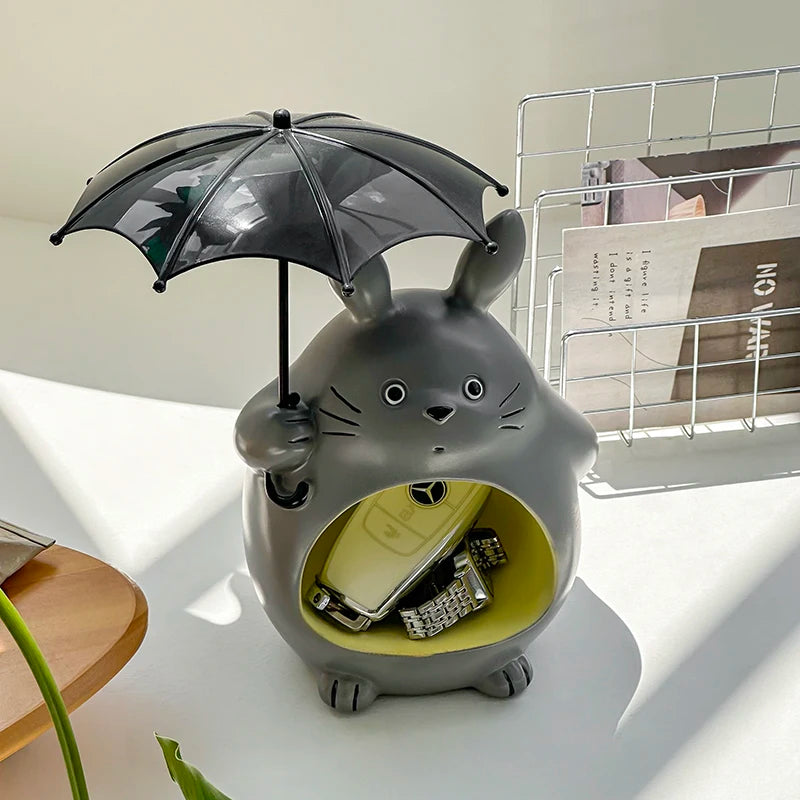 Cute Cartoon Animal Desktop Storage Organizer – Decorative Home Accent