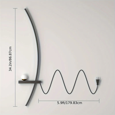 Lunara Arc LED Wall Sconces Warm Glow